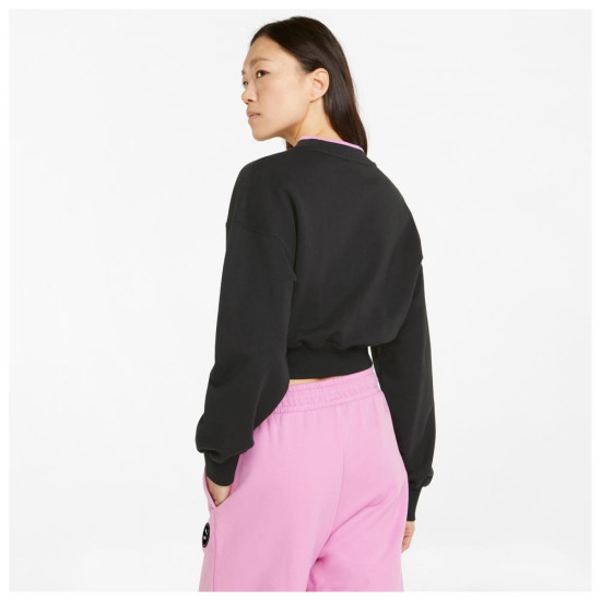 Puma Γυναικείο φούτερ crop SWxP Crew TR Puma Γυναικείο φούτερ crop SWxP Crew TR